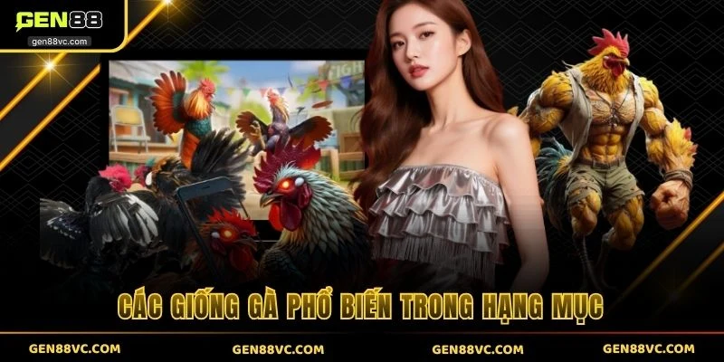Các giống gà phổ biến trong hạng mục